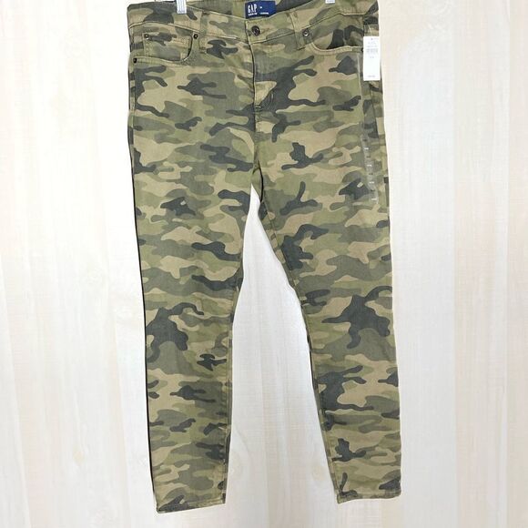 Gap new with tags camouflage mid rise ankle legging, size 14 - Picture 3 of 16